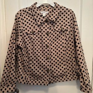 Christopher & Banks Polka Dot Jacket